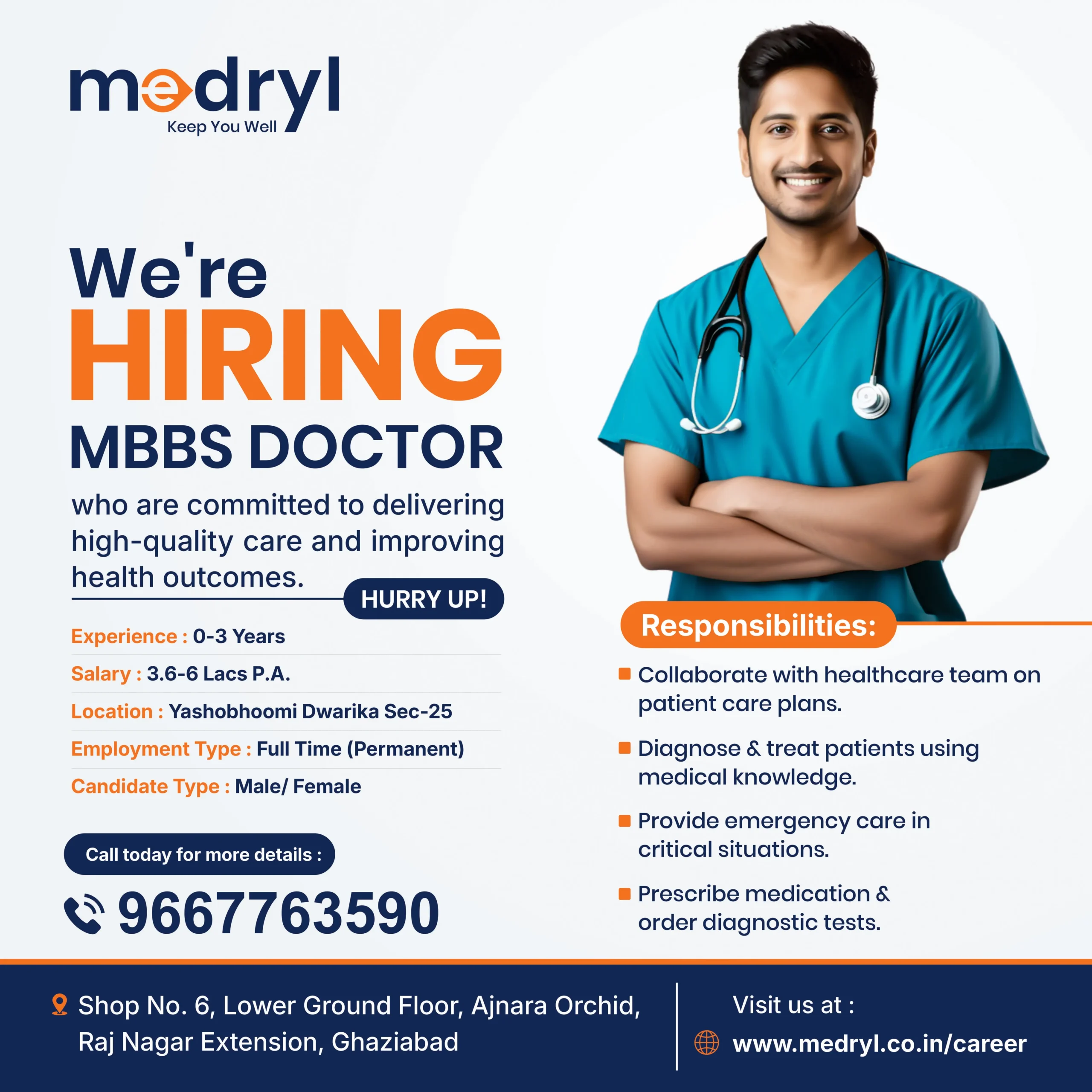 MBBS Hiring for Medryl